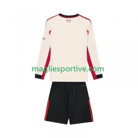 Completo Calcio Liverpool Bambino Divisa Trasferta 2025-2026 ML